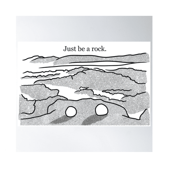 Just Be A Poster Wall Art Modern Wall Decor