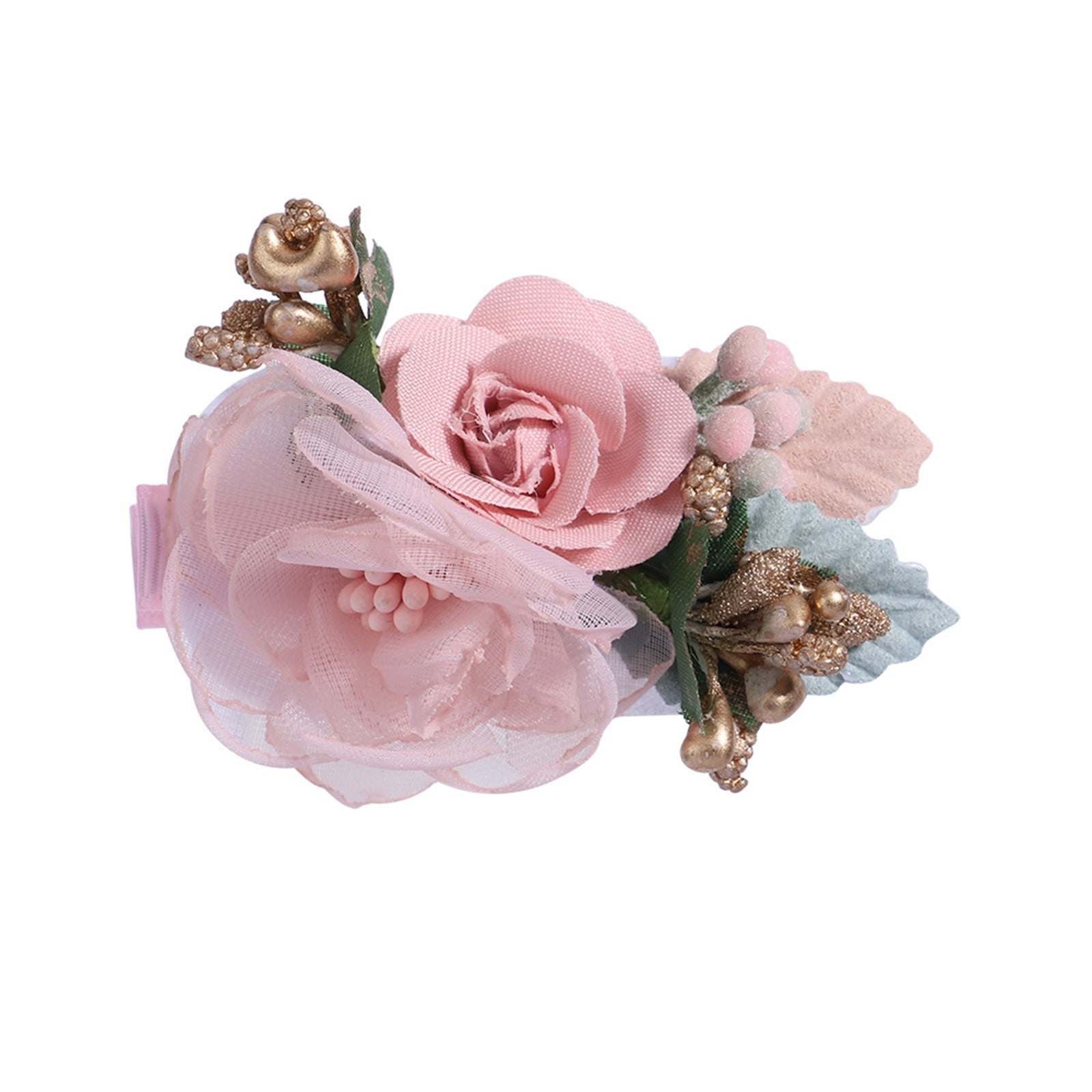 Hair Clip Barrette Backing Pearl Barrette Pair Vintage Barrette Hair Clip Metal Barrettes Flat Clips for Hair Snap on Rollers for Hair Small Hair Jewelry Antique Hair Decorations for Braids Girls Hair