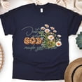 thumbnail image 1 of Just Be Who God Made You To Be T-Shirt, Christian Floral Faith Tee, Navy, Size XL, 1 of 6