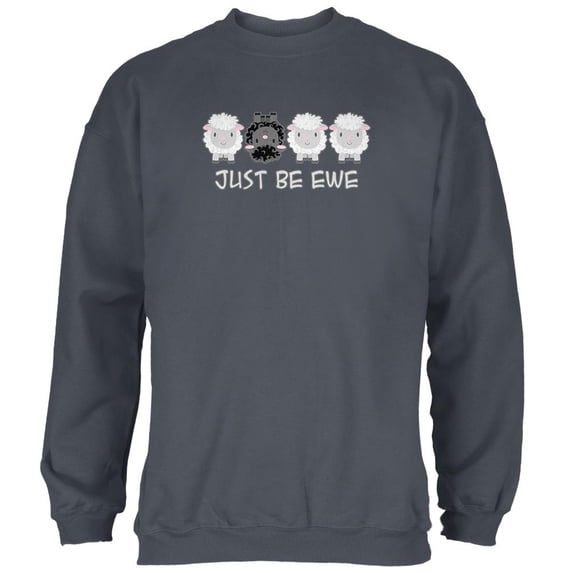 Just Be You Ewe Black Sheep Mens Sweatshirt Charcoal 2XL