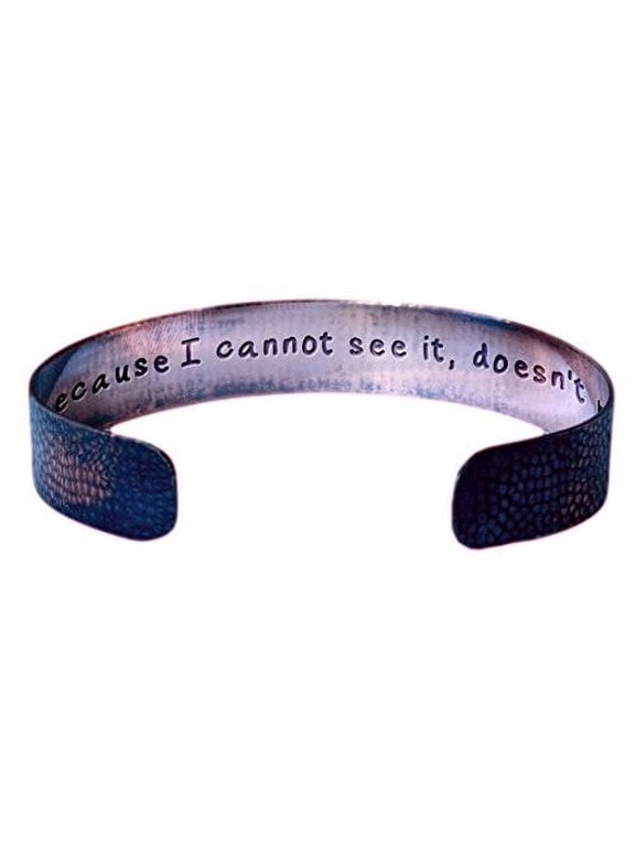 Just Because I Cannot See It, Doesn't Mean I Can't_ Antiqued Distressed Coppe...