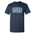 thumbnail image 1 of Just Because I'm Awake Doesn't Mean I'm Ready to do Things Sarcastic Humor Graphic Novelty Funny Youth T Shirt, 1 of 1