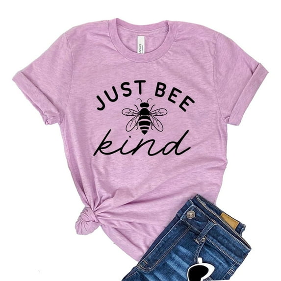 Just Bee Kind Shirt Religious Shirts Women's Inspirational Tee Kindness T-shirt Christian Tshirt Positive Quote Gift