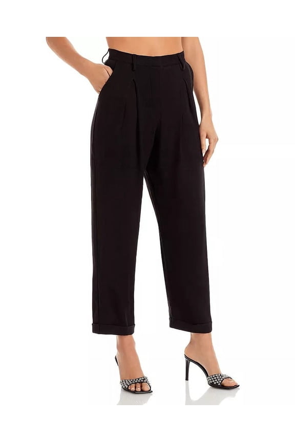 BLACK Women's Kai Pleated Wide Ankle Pants, XL