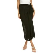 Just Bee Queen womens  Divya Linen-Blend Skirt, S, Black