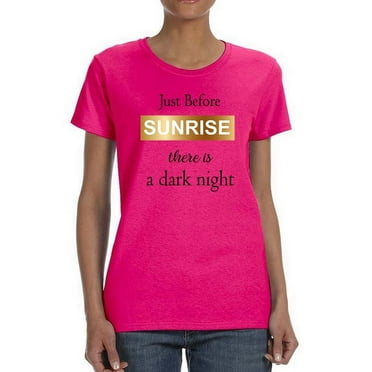Just Before Sunrise Gold Foil T-Shirt Women -Image by Shutterstock, Female x-Large