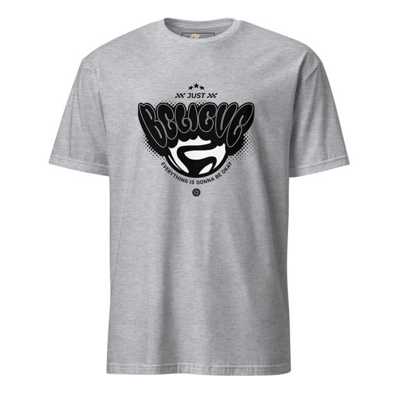 Just Believe Unisex T-Shirt (Sport Grey, L)