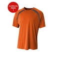 thumbnail image 1 of JustBlanks Mens Moisture Wicking Athletic Performance Crew Spartan Color Block Short Sleeve, 1 of 1