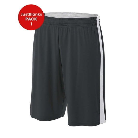 JustBlanks Mens 10 Inseam Lightweight Performance Basketball Athletic Shorts for Men