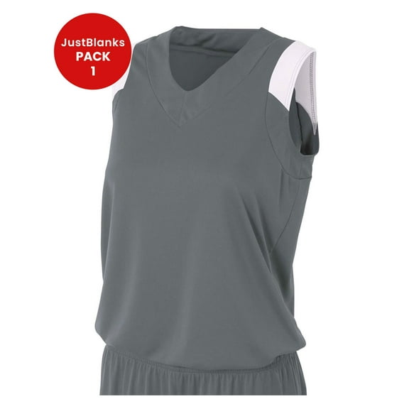 JustBlanks Women Sleeveless Yoga Tank Top Performance Exercise Workout Muscle V Neck