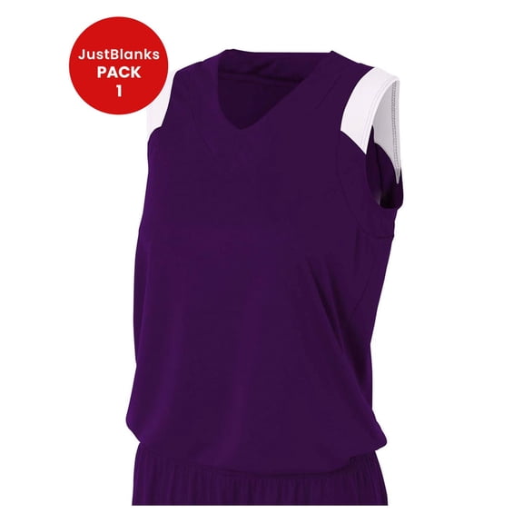 JustBlanks Women Sleeveless Yoga Tank Top Performance Exercise Workout Muscle V Neck