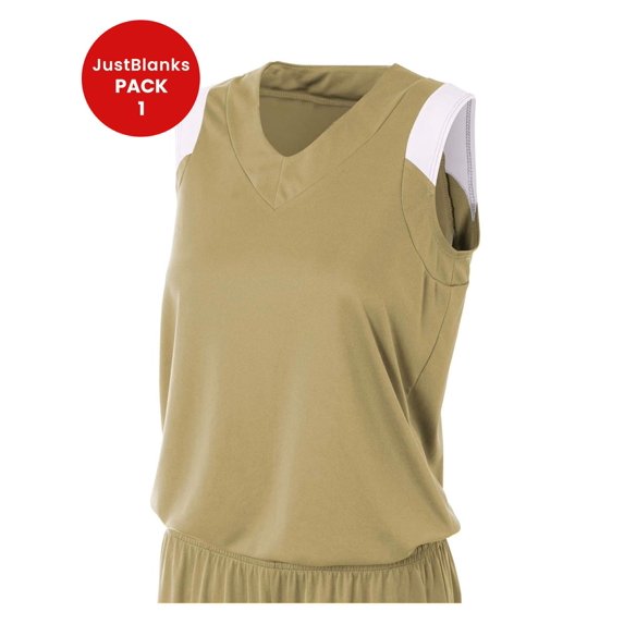 Just Blanks A4 NW2340 Moisture Management V Neck Muscle