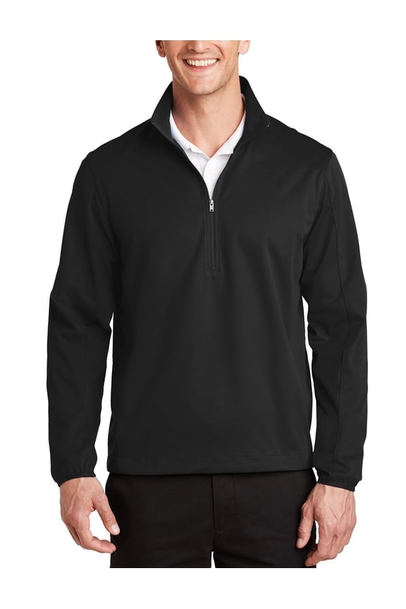 Active 1 2 Zip Soft Shell Jacket Water Resistant Breathable Mesh Lined