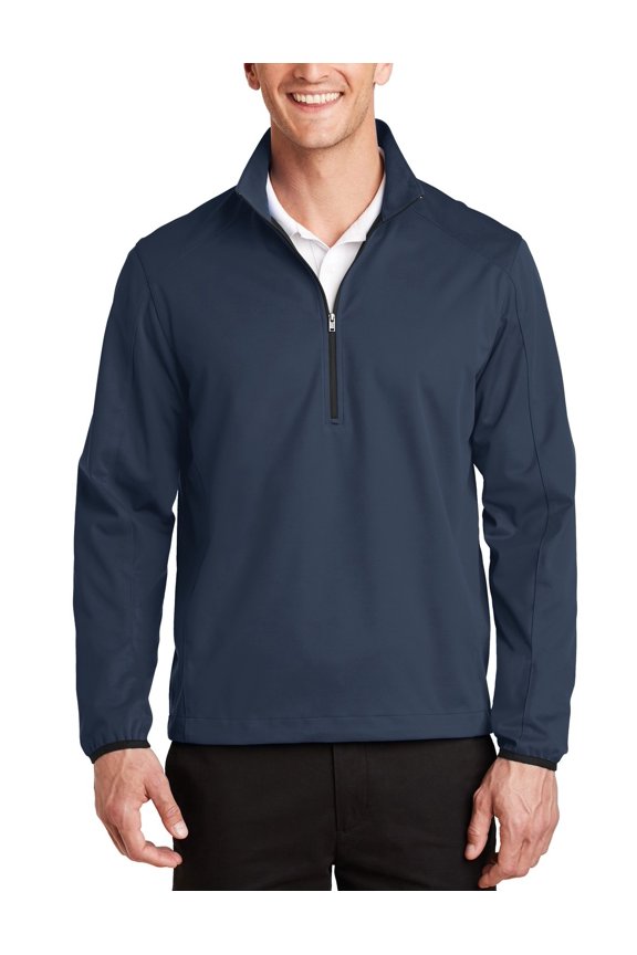 Active 1 2 Zip Soft Shell Jacket Water Resistant Breathable Mesh Lined