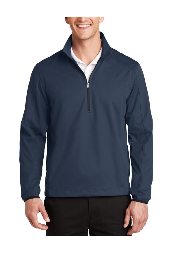 Active 1 2 Zip Soft Shell Jacket Water Resistant Breathable Mesh Lined