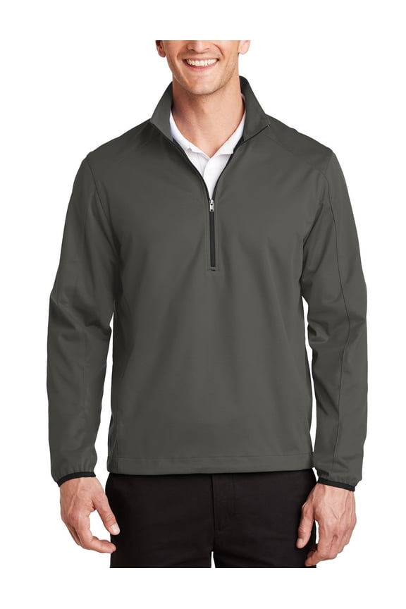 Active 1 2 Zip Soft Shell Jacket Water Resistant Breathable Mesh Lined