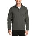 thumbnail image 1 of Just Blanks Active Soft Shell Jacket Fabric Breathability Rating Reverse Coil Zipper, Grey Steel, 4XL, 1 of 1