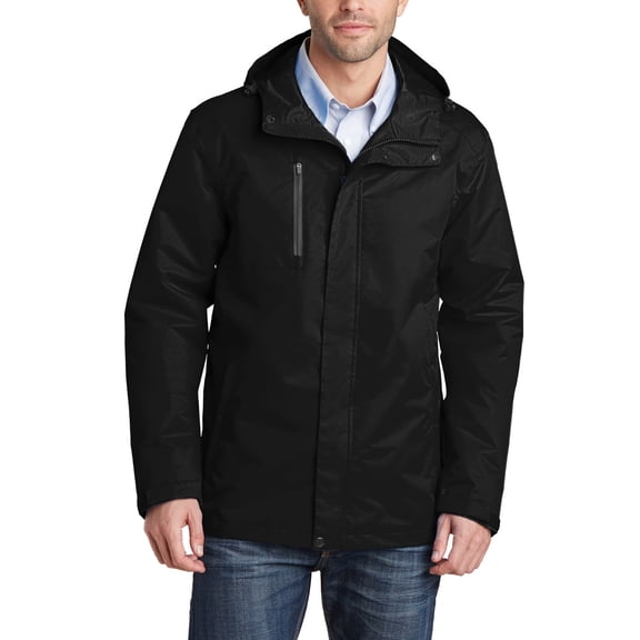 JustBlanks Mens Waterproof All Conditions Fleece Lined Jacket with Adjustable Hood