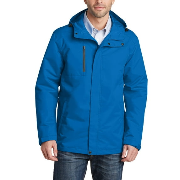 JustBlanks Mens Waterproof All Conditions Fleece Lined Jacket with Adjustable Hood