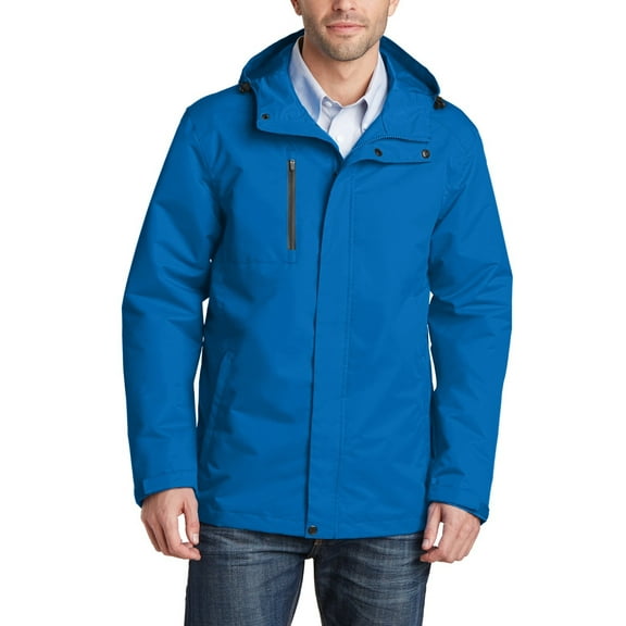 JustBlanks Mens Waterproof All Conditions Fleece Lined Jacket with Adjustable Hood