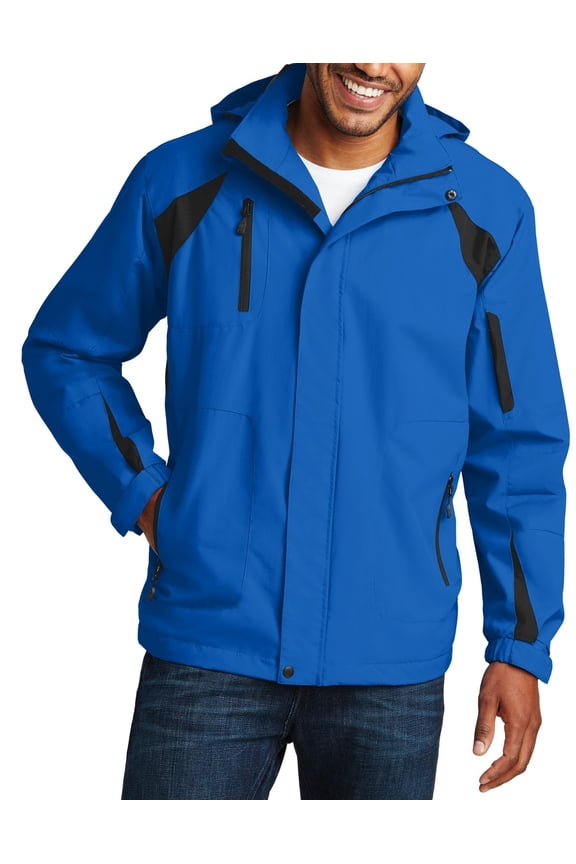 Just Blanks All-Season II Jacket Critically Sea Sealed For Added Waterproof Protection, Snorkel Blue/Black, 4XL