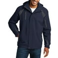thumbnail image 1 of JustBlanks Mens All Season Water Resistant Full Zip Jacket with Fleece Lining Detachable Hood Adjustable Cuffs Multiple Pockets, 1 of 1