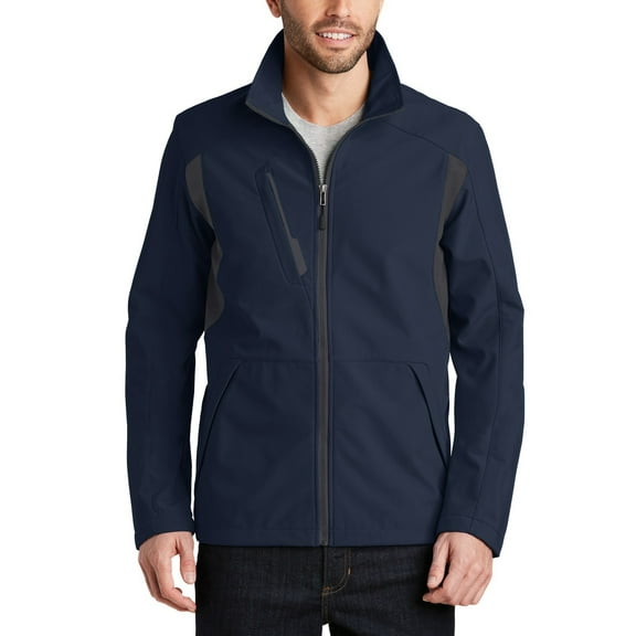 JustBlanks Mens Back Block Soft Shell Jacket with Microfleece Lining Water Resistant Windproof
