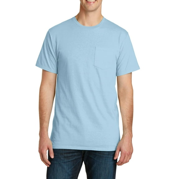 JustBlanks Garment Dyed Cotton Pocket Short Sleeve Crewneck T Shirt