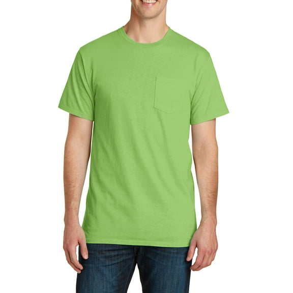 JustBlanks Garment Dyed Cotton Pocket Short Sleeve Crewneck T Shirt