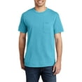 thumbnail image 1 of JustBlanks Garment Dyed Cotton Pocket Short Sleeve Crewneck T Shirt, 1 of 1