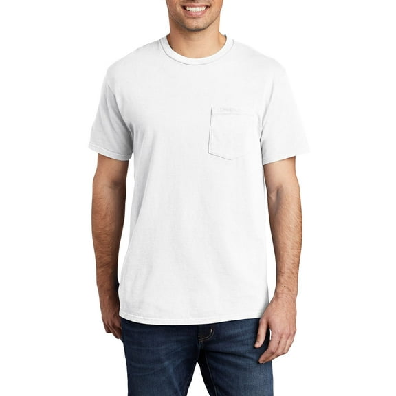 JustBlanks Garment Dyed Cotton Pocket Short Sleeve Crewneck T Shirt