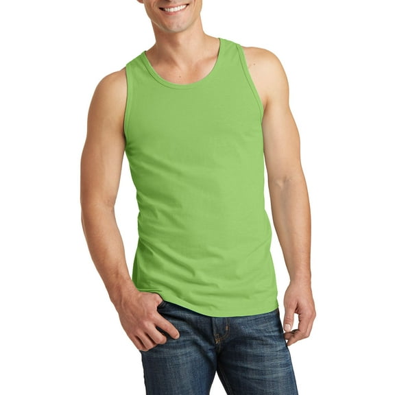 JustBlanks Garment Dyed Ring Spun Cotton Sleeveless Beach Wash Look Tank Top