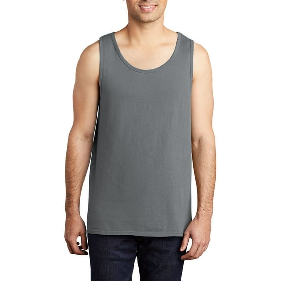 JustBlanks Garment Dyed Ring Spun Cotton Sleeveless Beach Wash Look Tank Top