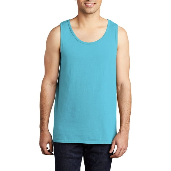JustBlanks Garment Dyed Ring Spun Cotton Sleeveless Beach Wash Look Tank Top