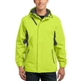 thumbnail image 1 of JustBlanks Mens Waterproof Nylon Rain Jacket Full Zip Hooded Outerwear with Adjustable Cuffs Pockets, 1 of 1