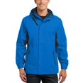 thumbnail image 1 of JustBlanks Mens Waterproof Nylon Rain Jacket Full Zip Hooded Outerwear with Adjustable Cuffs Pockets, 1 of 1