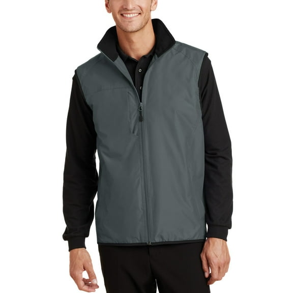 JustBlanks Mens Midweight Fleece Lined Nylon Vest with Zip Pockets Lightweight Outerwear