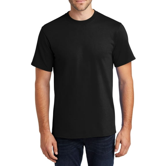 Just Blanks Classic Fit T-Shirt – Soft, Durable, Comfortable Cotton Tee for Everyday Wear, Jet Black, 4XL