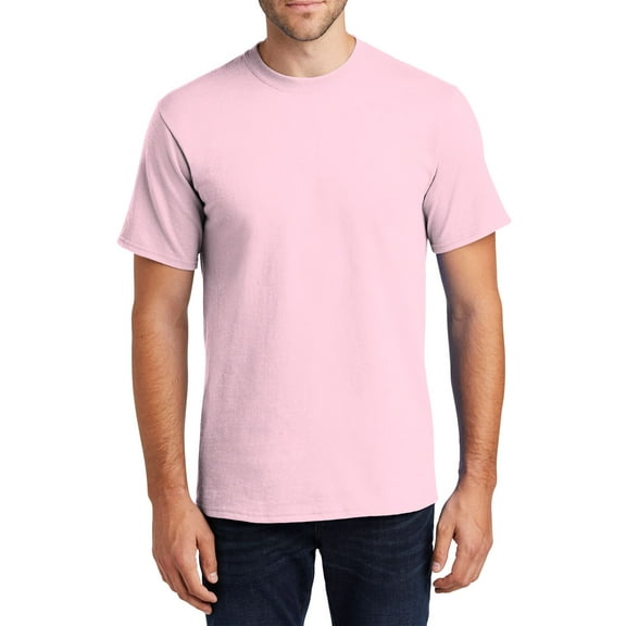 Just Blanks Classic Fit T-Shirt – Soft, Durable, Comfortable Cotton Tee for Everyday Wear, Pale Pink, 6XL