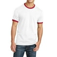 thumbnail image 1 of JustBlanks Core Cotton Ringer Crew Neck Comfort And Relabeling Tee, 1 of 6