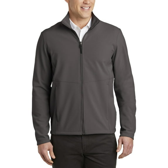 JustBlanks Mens Collective Soft Shell Jacket Water Resistant Stretch Fabric Zip Up Collar