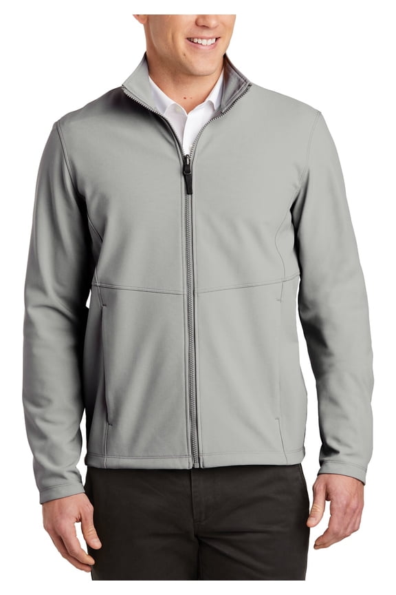 Mens Collective Soft Shell Jacket Water Resistant Stretch Fabric Zip Up Collar