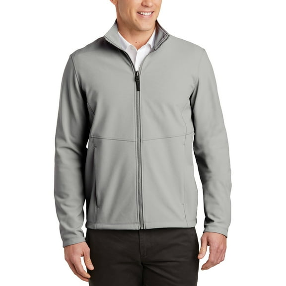 JustBlanks Mens Collective Soft Shell Jacket Water Resistant Stretch Fabric Zip Up Collar