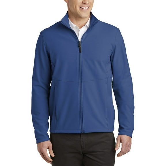 JustBlanks Mens Collective Soft Shell Jacket Water Resistant Stretch Fabric Zip Up Collar