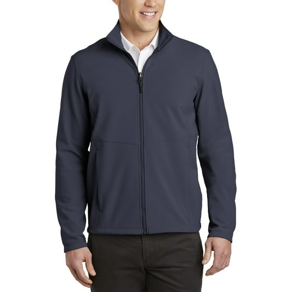 JustBlanks Mens Collective Soft Shell Jacket Water Resistant Stretch Fabric Zip Up Collar