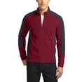 thumbnail image 1 of JustBlanks Colorblock Microfleece Jacket with Stand Up Collar and Long Sleeves, 1 of 1