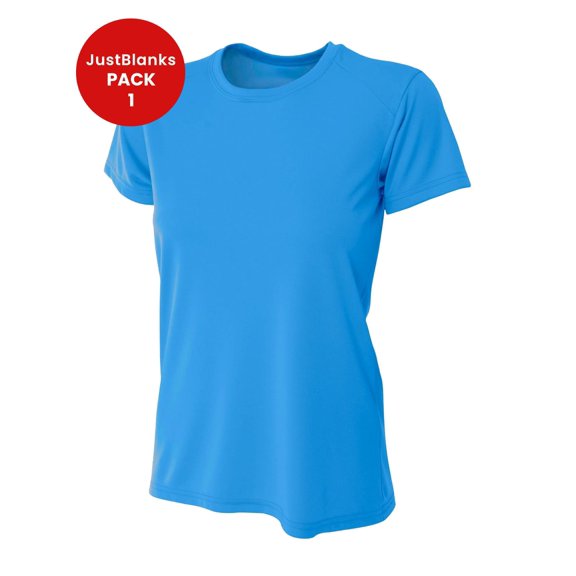 JustBlanks Women Short Sleeve Gyming T Shirt Lightweight Cooling Performance Crew Neck