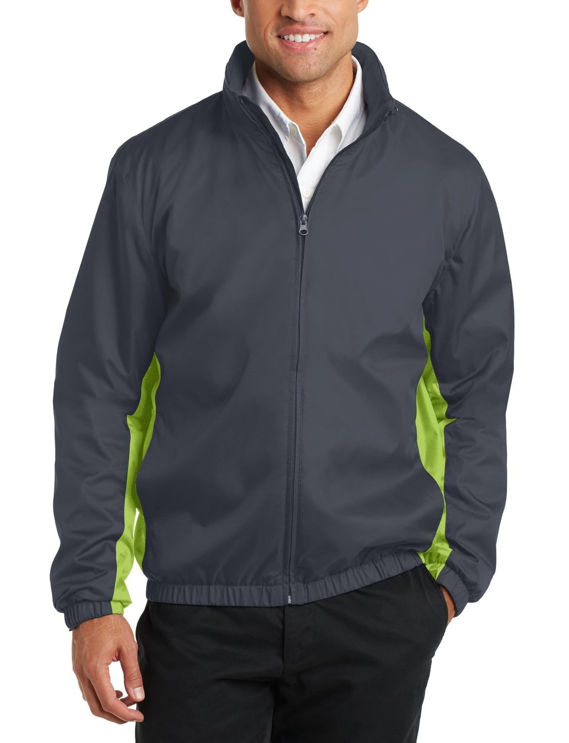 JustBlanks Mens Colorblock Wind Jacket Lightweight Water Resistant ...