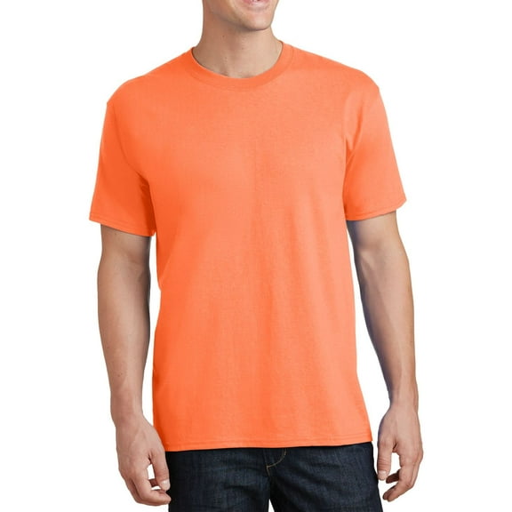 JustBlanks Ultra Soft Heavyweight Cotton T Shirt with Classic Fit Durable Stitching