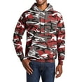 thumbnail image 1 of JustBlanks Core Fleece Camo Pullover Hooded Sweatshirt Air Jet Yarn for Softness, 1 of 1
